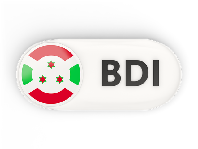 Round button with ISO code. Download flag icon of Burundi at PNG format