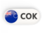 Cook Islands. Round button with ISO code. Download icon.