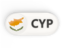 Cyprus. Round button with ISO code. Download icon.