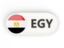 Egypt. Round button with ISO code. Download icon.