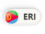 Eritrea. Round button with ISO code. Download icon.