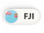 Fiji. Round button with ISO code. Download icon.