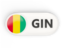 Guinea. Round button with ISO code. Download icon.