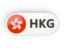 Hong Kong. Round button with ISO code. Download icon.