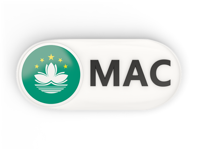 Round button with ISO code. Download flag icon of Macao at PNG format