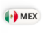 Mexico. Round button with ISO code. Download icon.