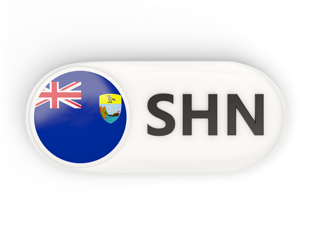 Round button with ISO code. Download flag icon of Saint Helena at PNG format