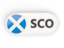 Scotland. Round button with ISO code. Download icon.