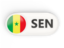 Senegal. Round button with ISO code. Download icon.