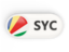 Seychelles. Round button with ISO code. Download icon.