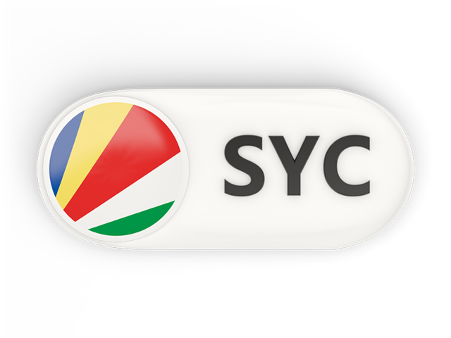 Round button with ISO code. Download flag icon of Seychelles at PNG format