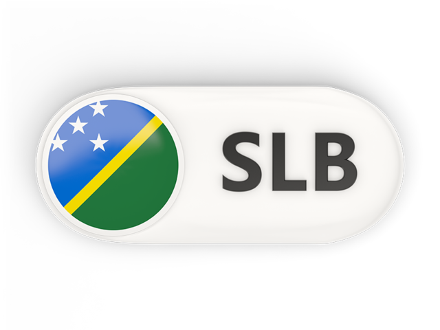 Round button with ISO code. Download flag icon of Solomon Islands at PNG format