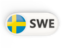 Sweden. Round button with ISO code. Download icon.