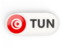 Tunisia. Round button with ISO code. Download icon.