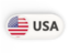 United States of America. Round button with ISO code. Download icon.