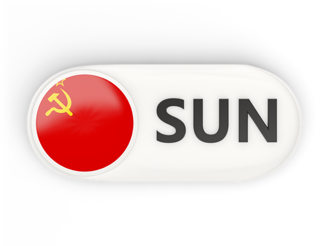 Round button with ISO code. Download flag icon of Soviet Union at PNG format