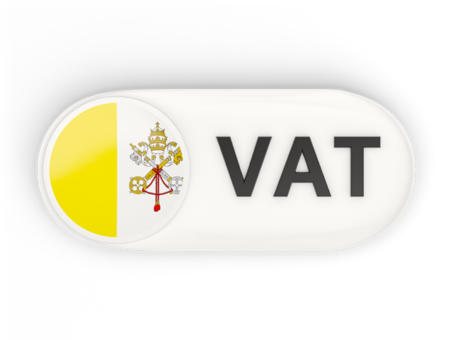 Round button with ISO code. Download flag icon of Vatican City at PNG format