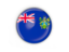 Pitcairn Islands. Round button with metal frame. Download icon.