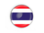 Thailand. Round button with metal frame. Download icon.