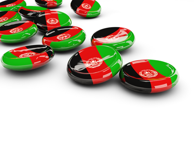 Round buttons. Download flag icon of Afghanistan at PNG format