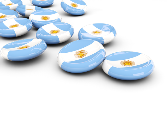 Round buttons. Download flag icon of Argentina at PNG format