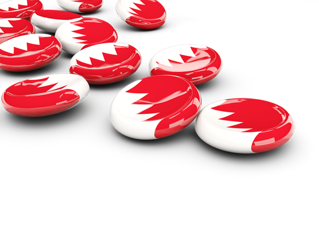 Round buttons. Download flag icon of Bahrain at PNG format