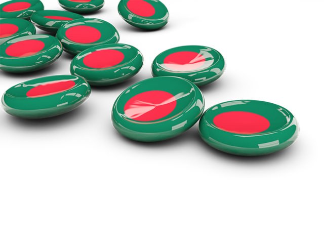 Round buttons. Download flag icon of Bangladesh at PNG format