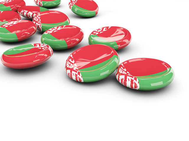 Round buttons. Download flag icon of Belarus at PNG format