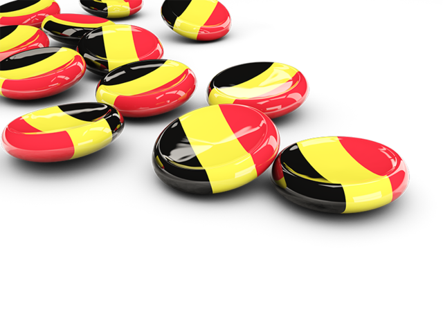 Round buttons. Download flag icon of Belgium at PNG format