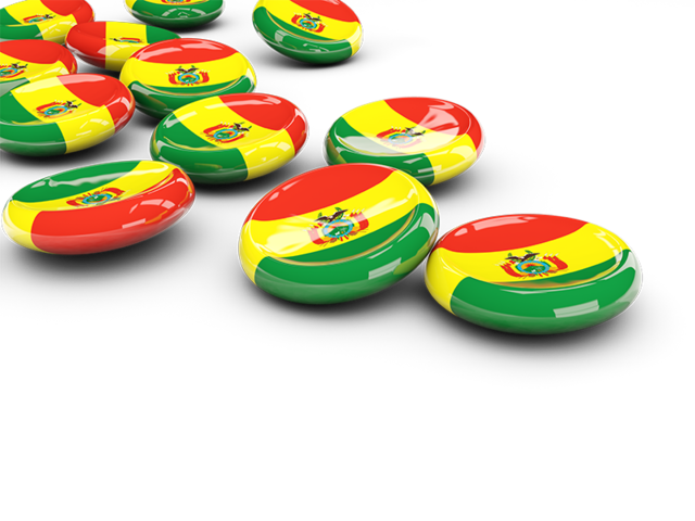 Round buttons. Download flag icon of Bolivia at PNG format
