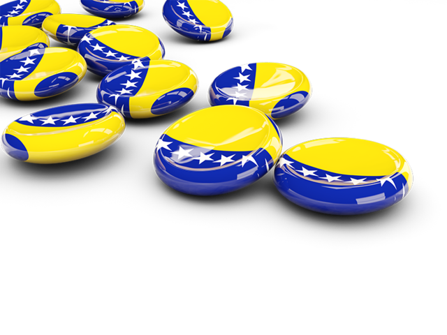 Round buttons. Download flag icon of Bosnia and Herzegovina at PNG format