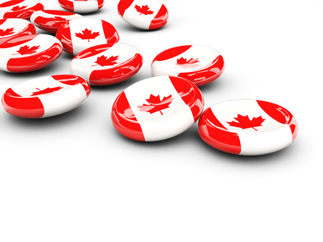 Round buttons. Download flag icon of Canada at PNG format