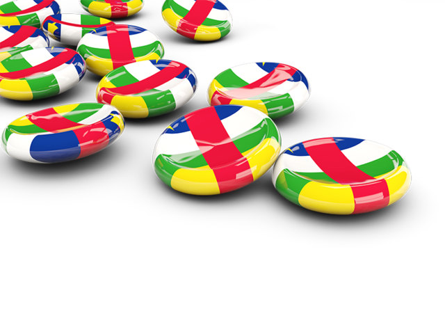 Round buttons. Download flag icon of Central African Republic at PNG format