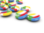 Comoros. Round buttons. Download icon.