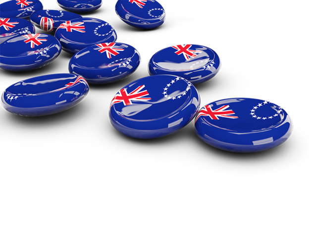 Round buttons. Download flag icon of Cook Islands at PNG format