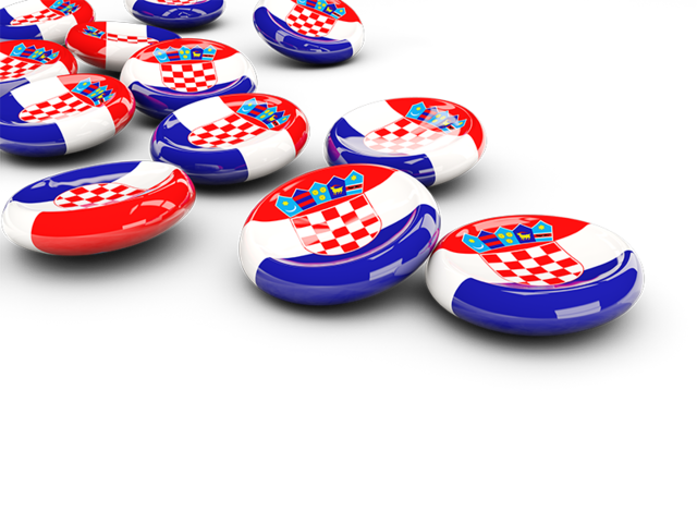 Round buttons. Download flag icon of Croatia at PNG format