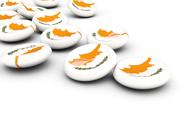 Round buttons. Download flag icon of Cyprus at PNG format