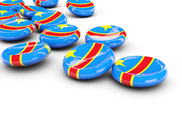Round buttons. Download flag icon of Democratic Republic of the Congo at PNG format