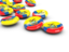 Ecuador. Round buttons. Download icon.