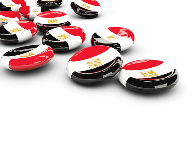 Round buttons. Download flag icon of Egypt at PNG format