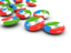 Equatorial Guinea. Round buttons. Download icon.