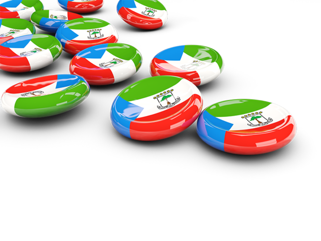 Round buttons. Download flag icon of Equatorial Guinea at PNG format