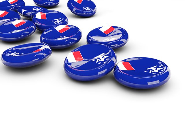 Round buttons. Download flag icon of French Southern and Antarctic Lands at PNG format