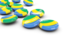 Gabon. Round buttons. Download icon.