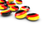 Germany. Round buttons. Download icon.