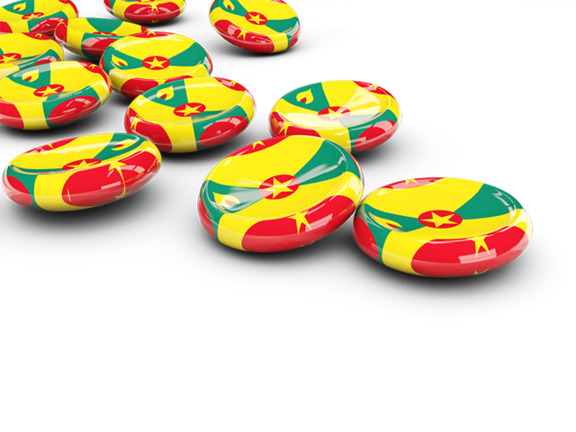 Round buttons. Download flag icon of Grenada at PNG format