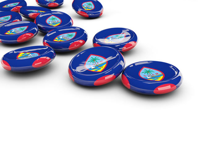 Round buttons. Download flag icon of Guam at PNG format