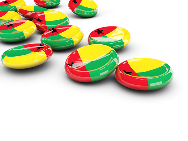 Round buttons. Download flag icon of Guinea-Bissau at PNG format