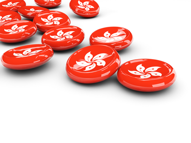 Round buttons. Download flag icon of Hong Kong at PNG format