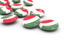 Hungary. Round buttons. Download icon.